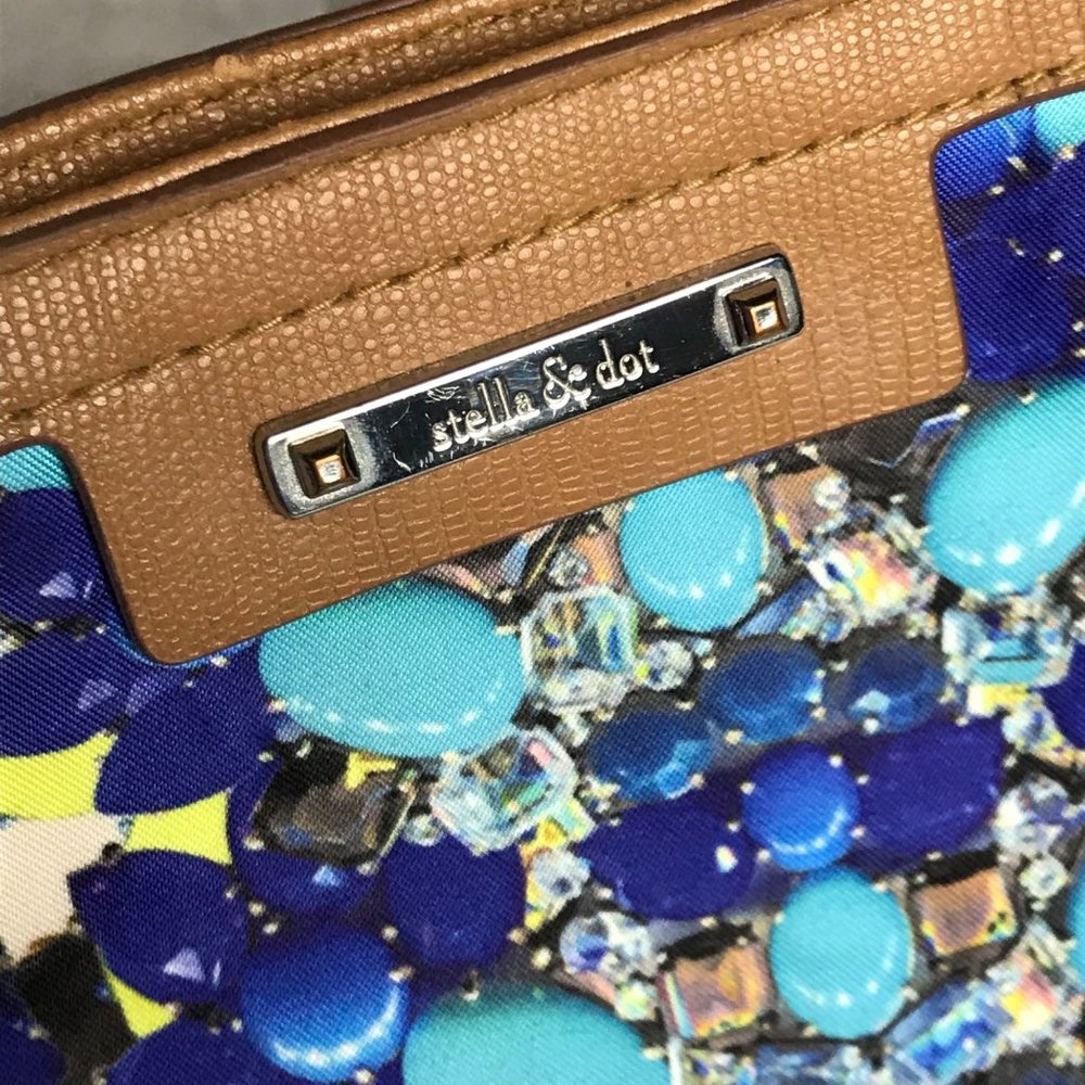 Stella & Dot Jeweled Zebra Capri Tote - Picture 3 of 12